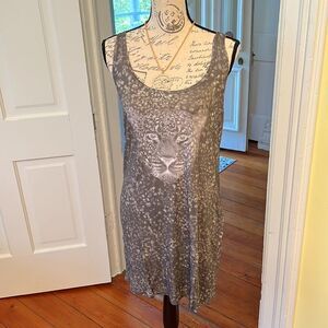 NWOT SZ S Venus *Tiger* Print Cotton Lounge Tank Dress